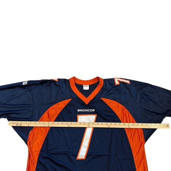 Vtg Denver Broncos John Elway #7 Football Jersey Blue Orange Sz 54 2XL Wilson - Picture 7 of 8